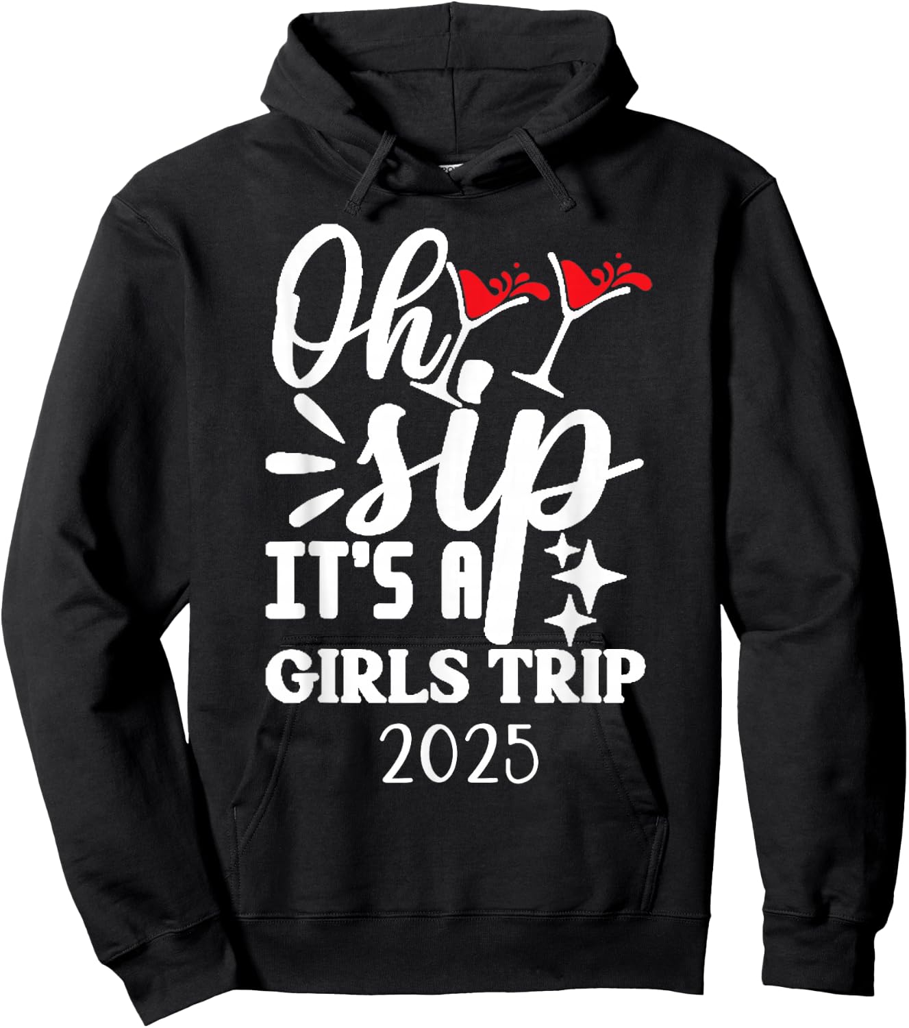 Girls Trip 2025 Weekend Vacation Matching Group Hoodie - Hoodie | Black
