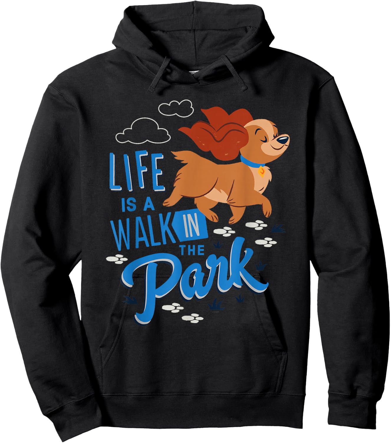 Disney Dogs Lady Life is a Walk in the Park Hoodie - Hoodie | Black