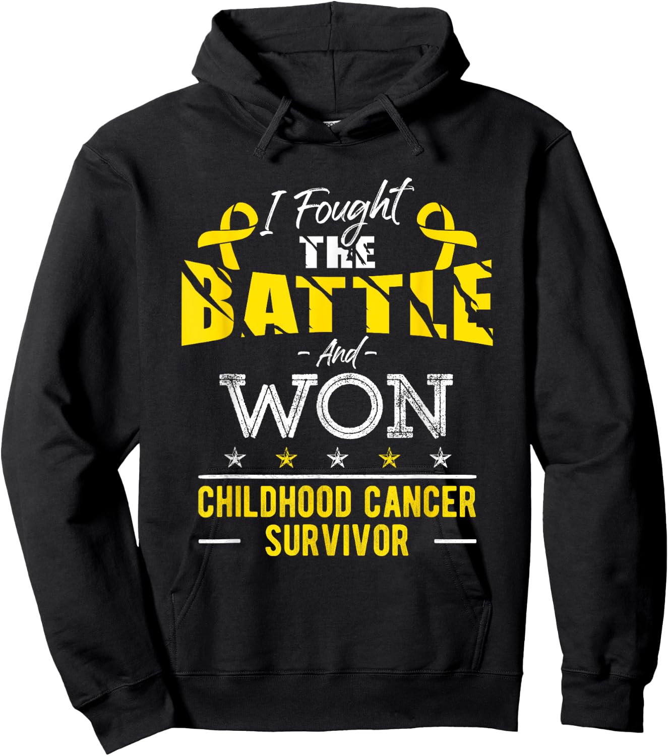 Childhood Cancer Awareness Cancer Survivor Fighter Hoodie - Hoodie | Black
