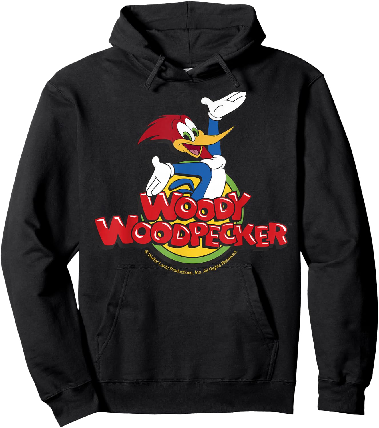 Woody Woodpecker Classic Logo Hoodie - Hoodie | Black