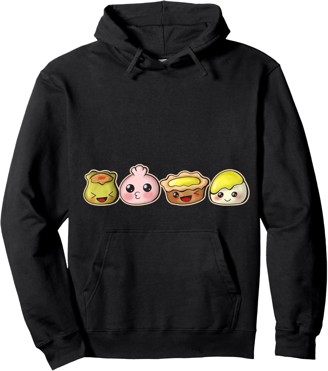 Dim Sum Traditional Cantonese Asian Hoodie - Hoodie | Black