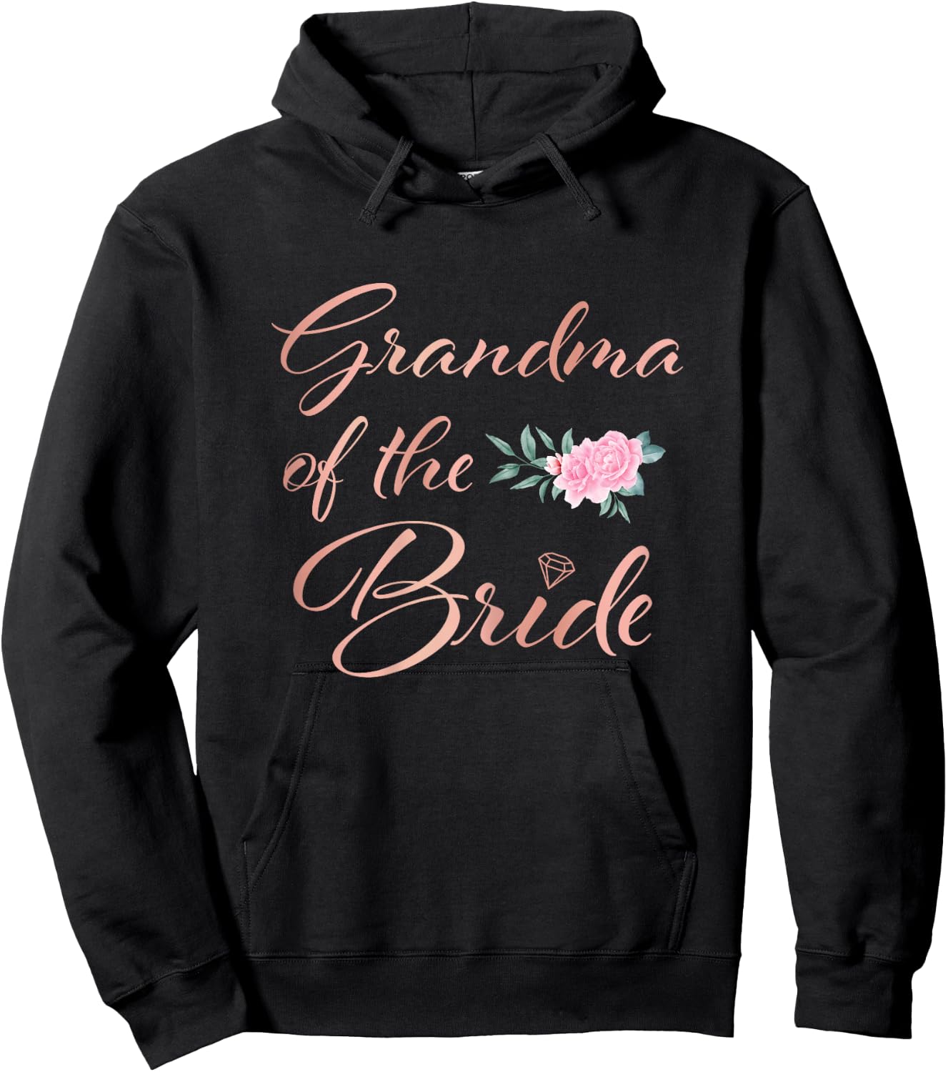 Grandmother of the Bride Grandmother of the Bride Wedding Hoodie - Hoodie | Black