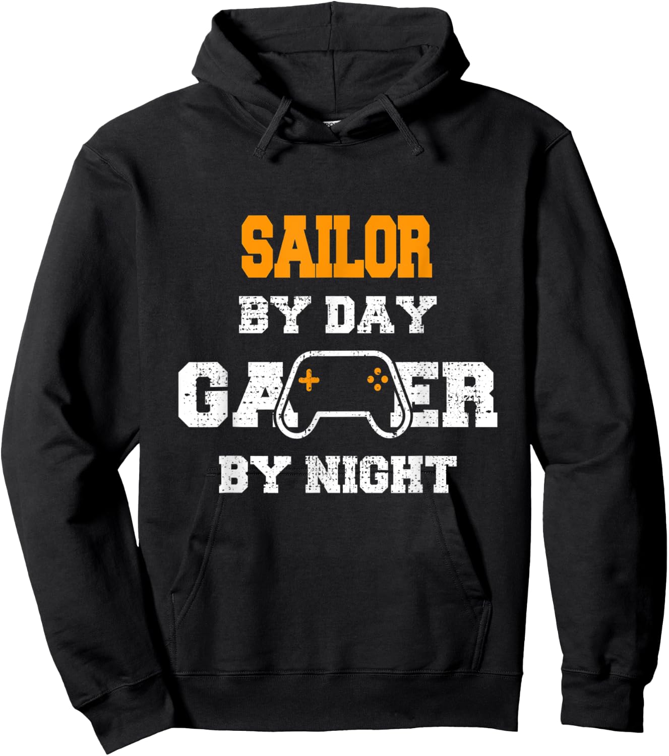 Sailor By Day Gamer By Night Gaming Hoodie - Hoodie | Black