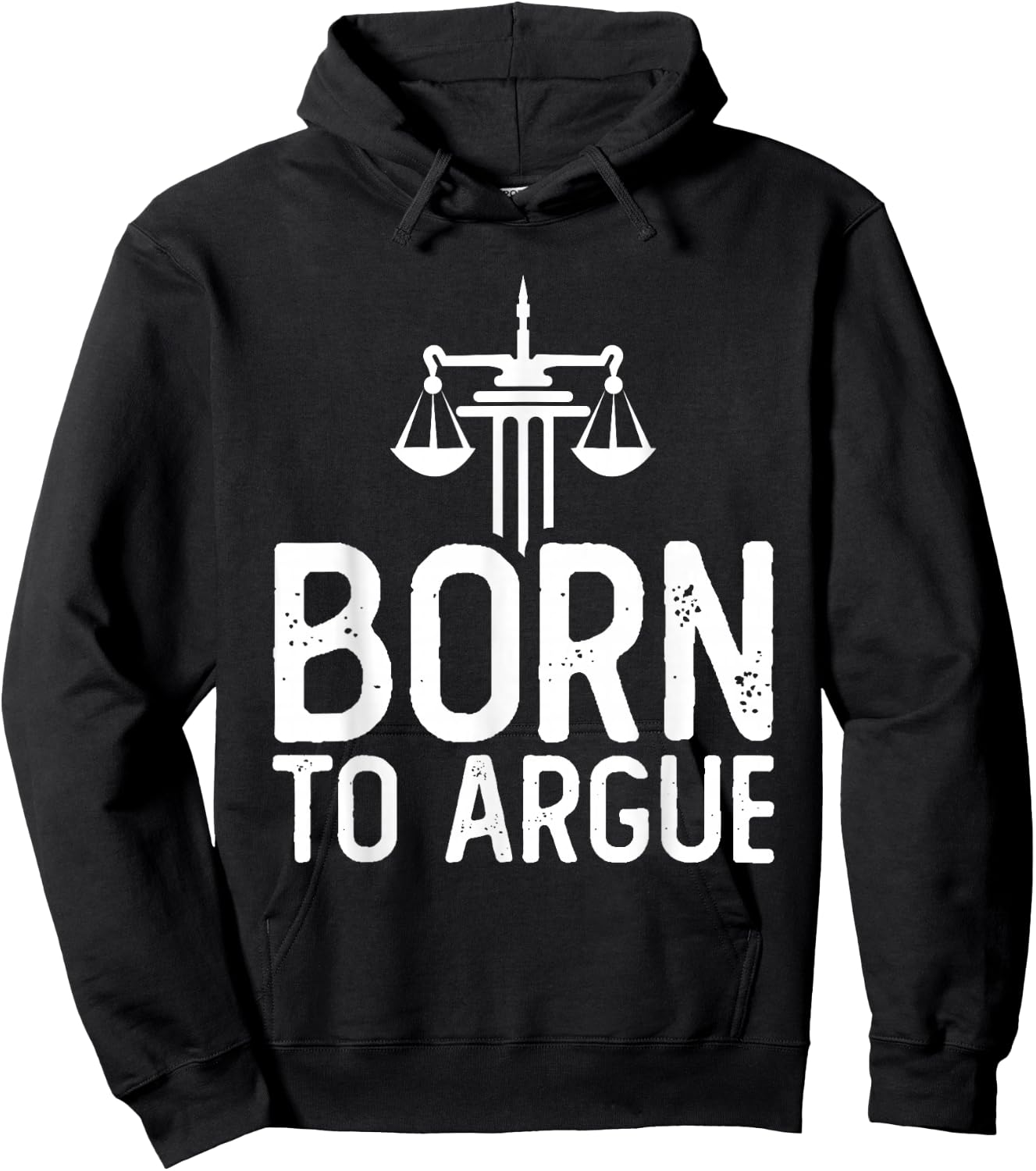 Law School Student Future Attorney Lawyer Born To Argue Hoodie - Hoodie | Black