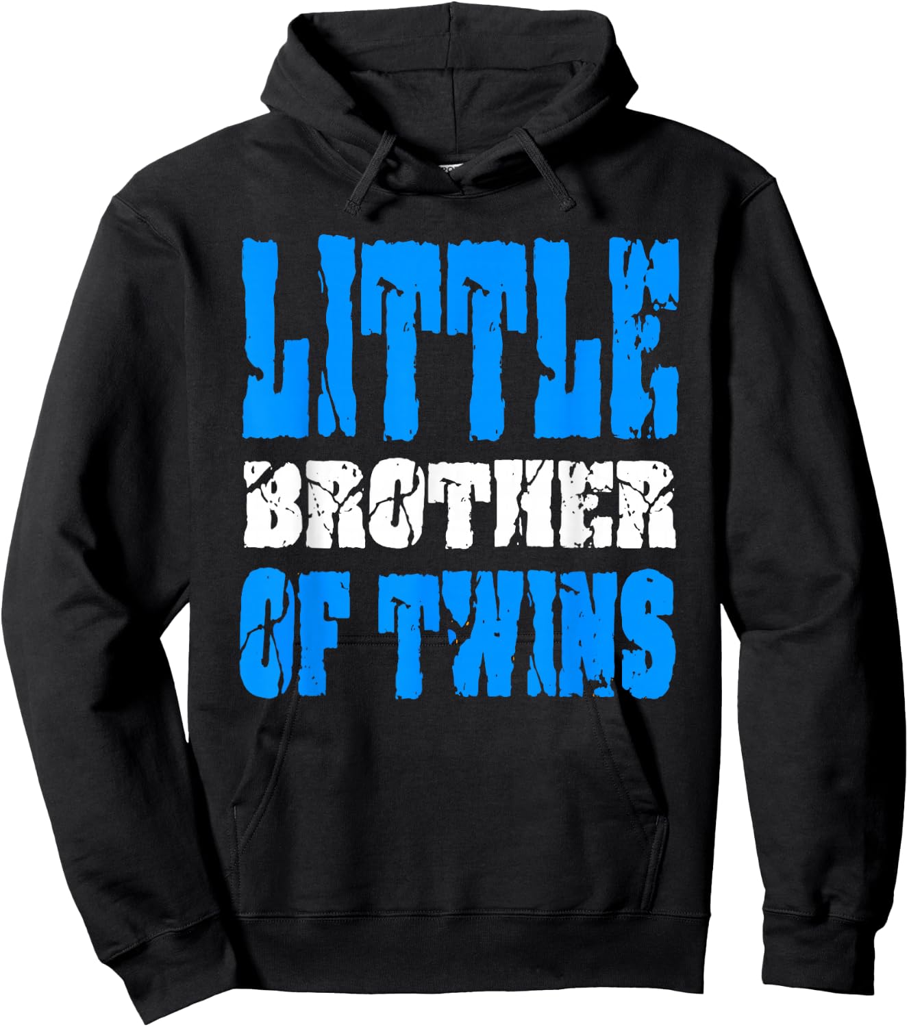 Little Brother Of Twins Gift Younger Brother Hoodie - Hoodie | Black