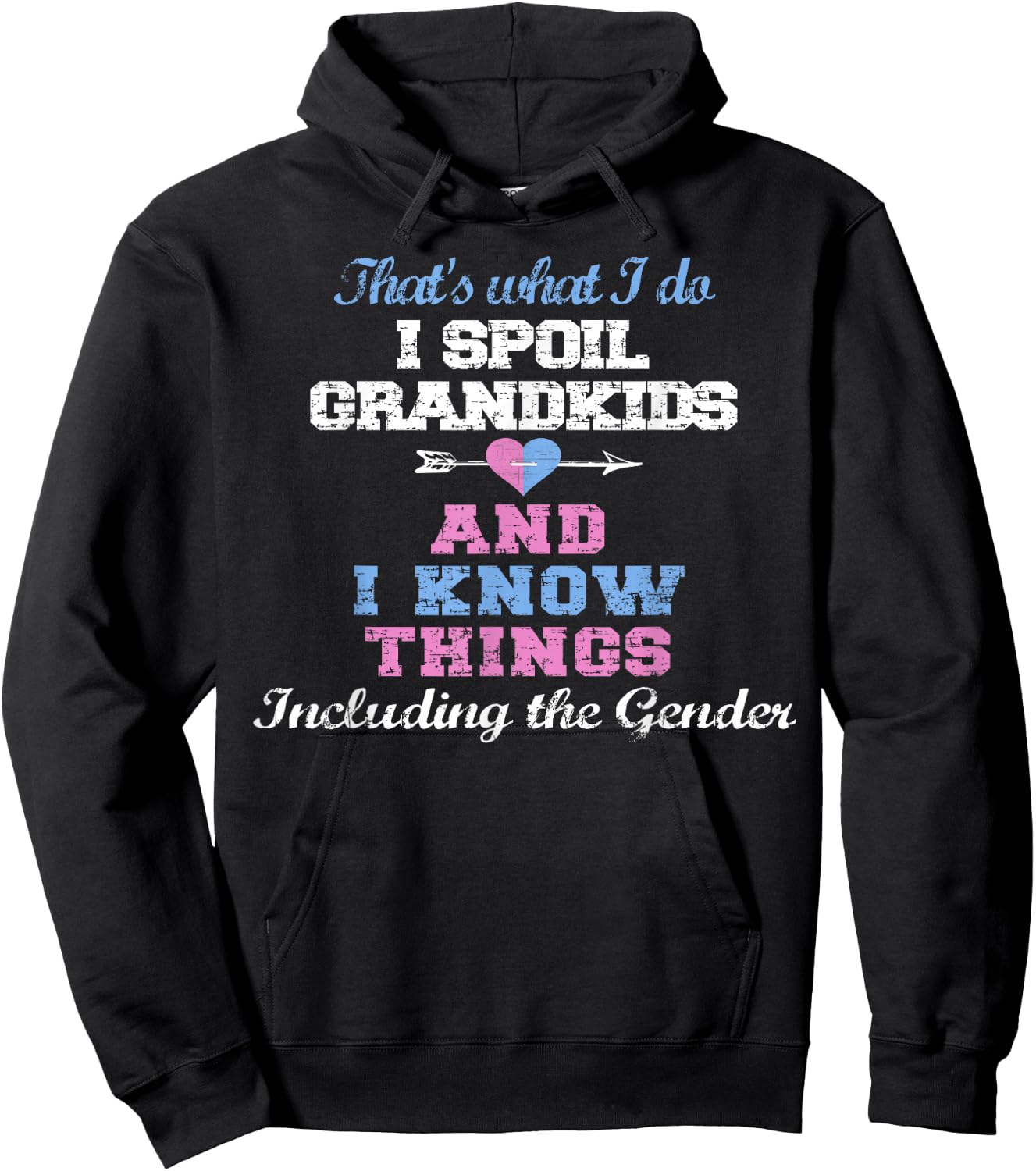 Funny Grandma Keeper of the Gender Reveal Party Idea Nana Hoodie - Hoodie | Black