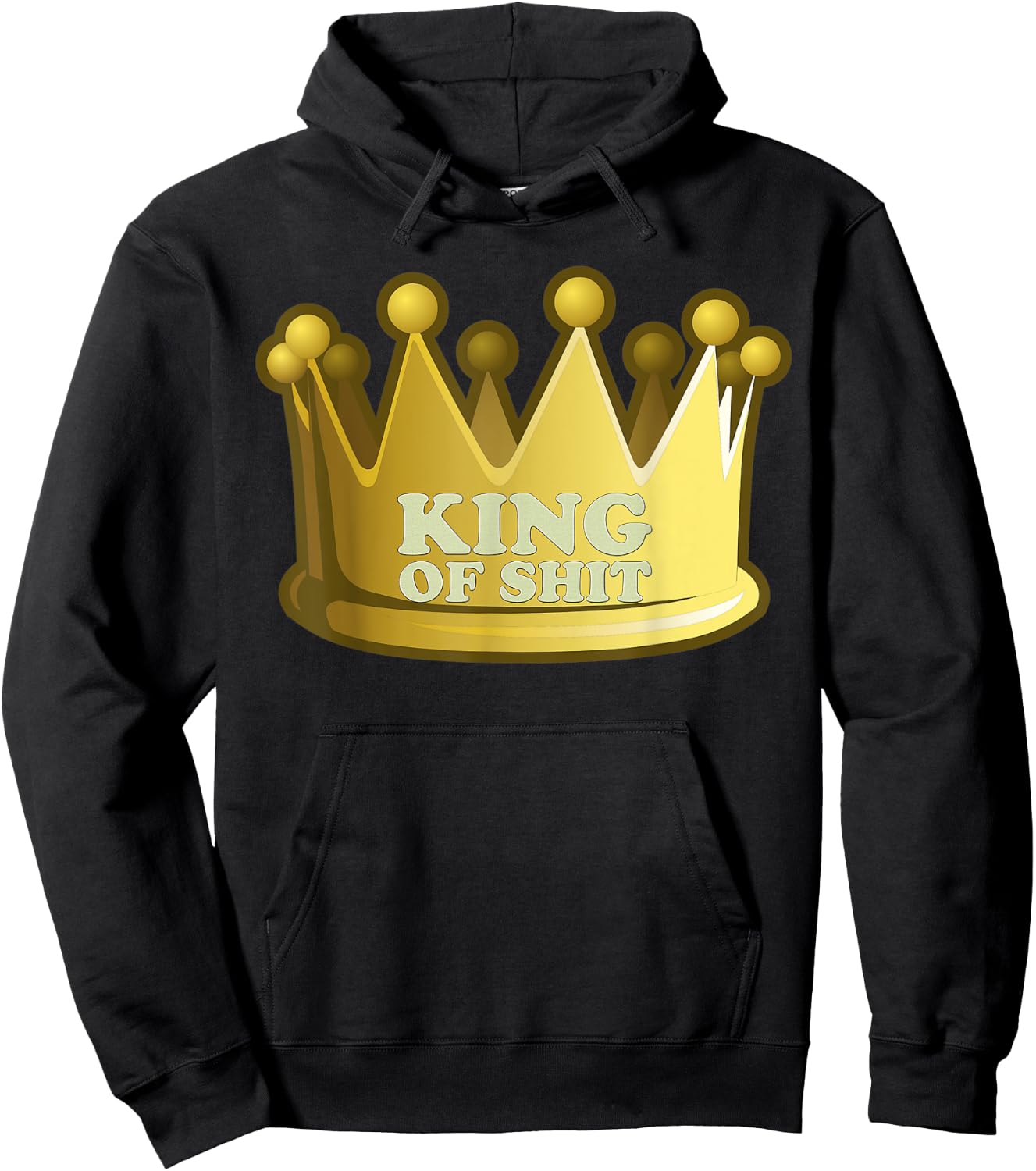King Of Shit Funny Scientist Toilet Joke Gag Gift Hoodie - Hoodie | Black