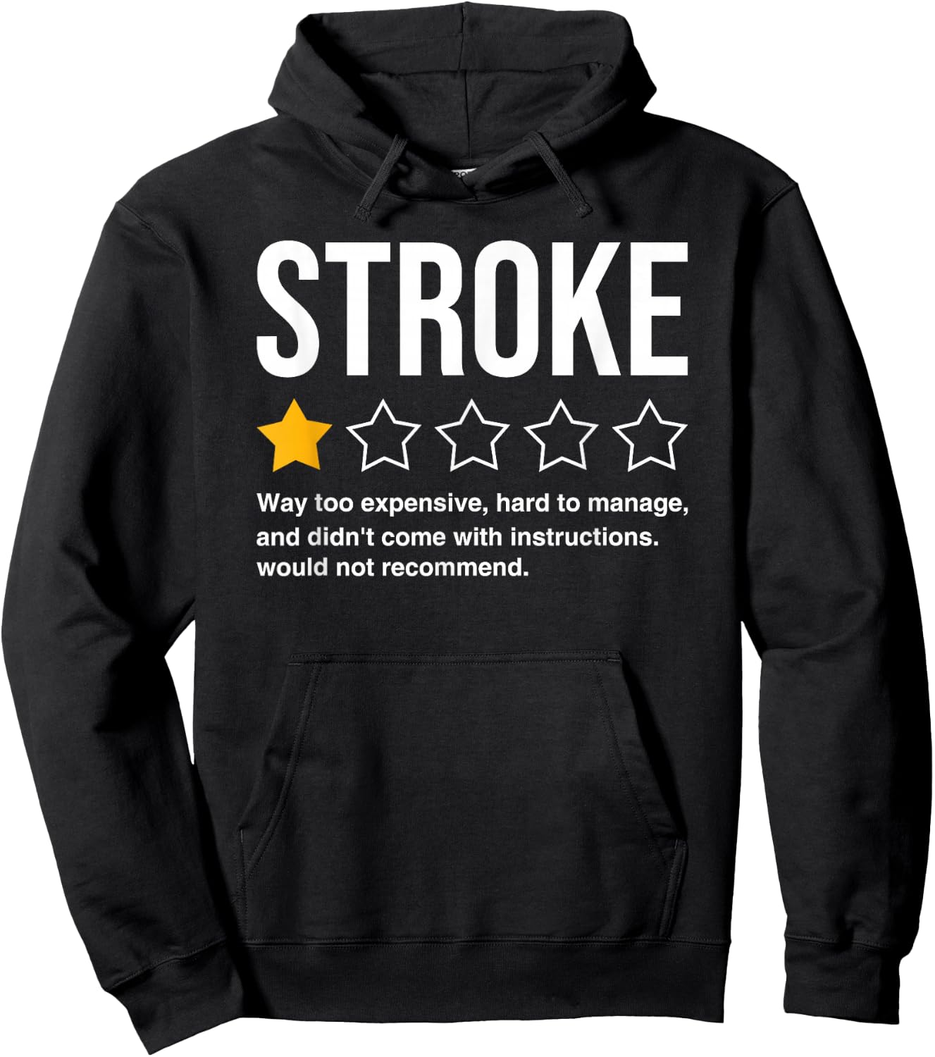 Stroke Survivor Heart Disease Warrior Fighter Cardiac Arrest Hoodie - Hoodie | Black