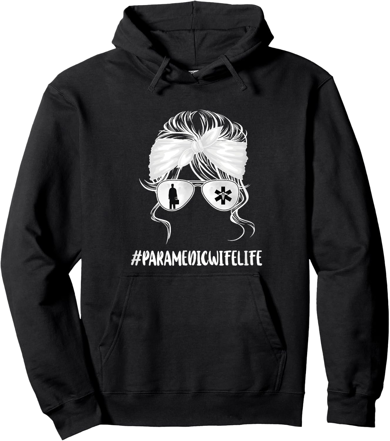 Paramedic Wife Life, Health Care Professional Wife Hoodie - Hoodie | Black