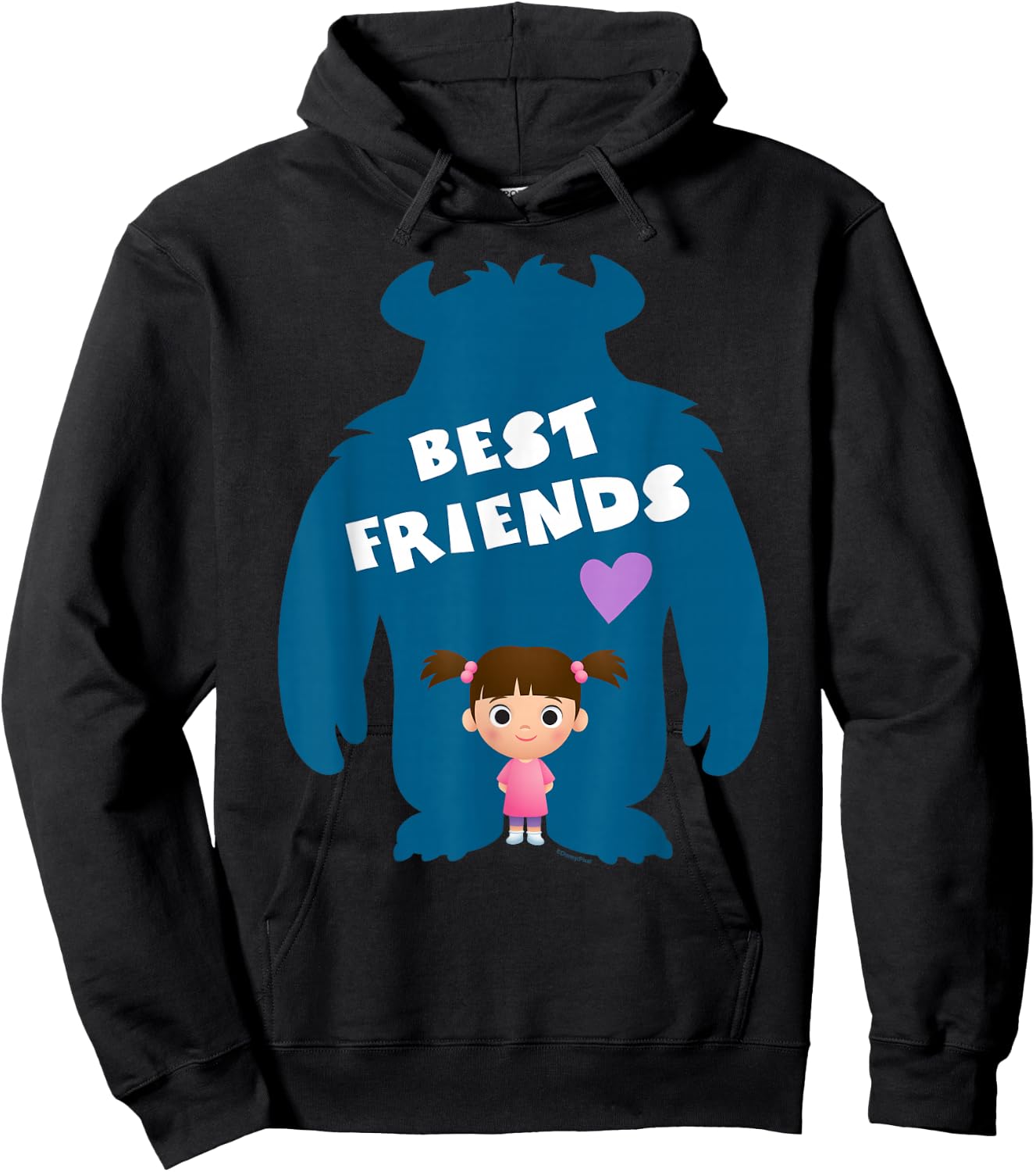 Disney and Pixar’s Monsters Inc Sulley and Boo Best Friends Hoodie - Hoodie | Black