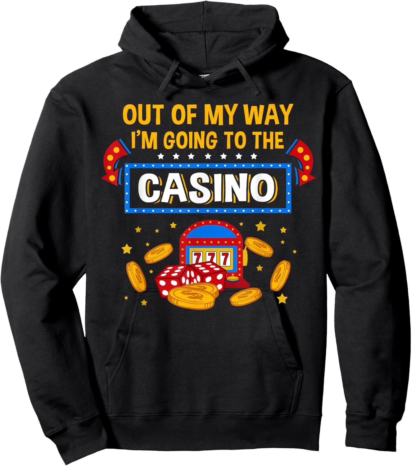 Funny Casino Design Women Casino Gambler Gambling Hoodie - Hoodie | Black