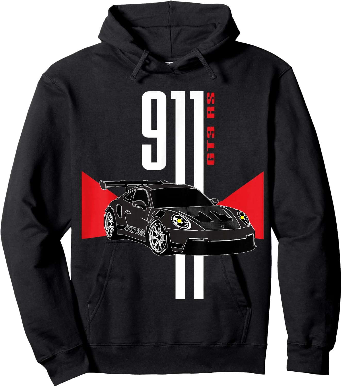 I Love Racecars Iconic 911 GT3 RS Mechanic Garage Meme Coin Hoodie - Hoodie | Black