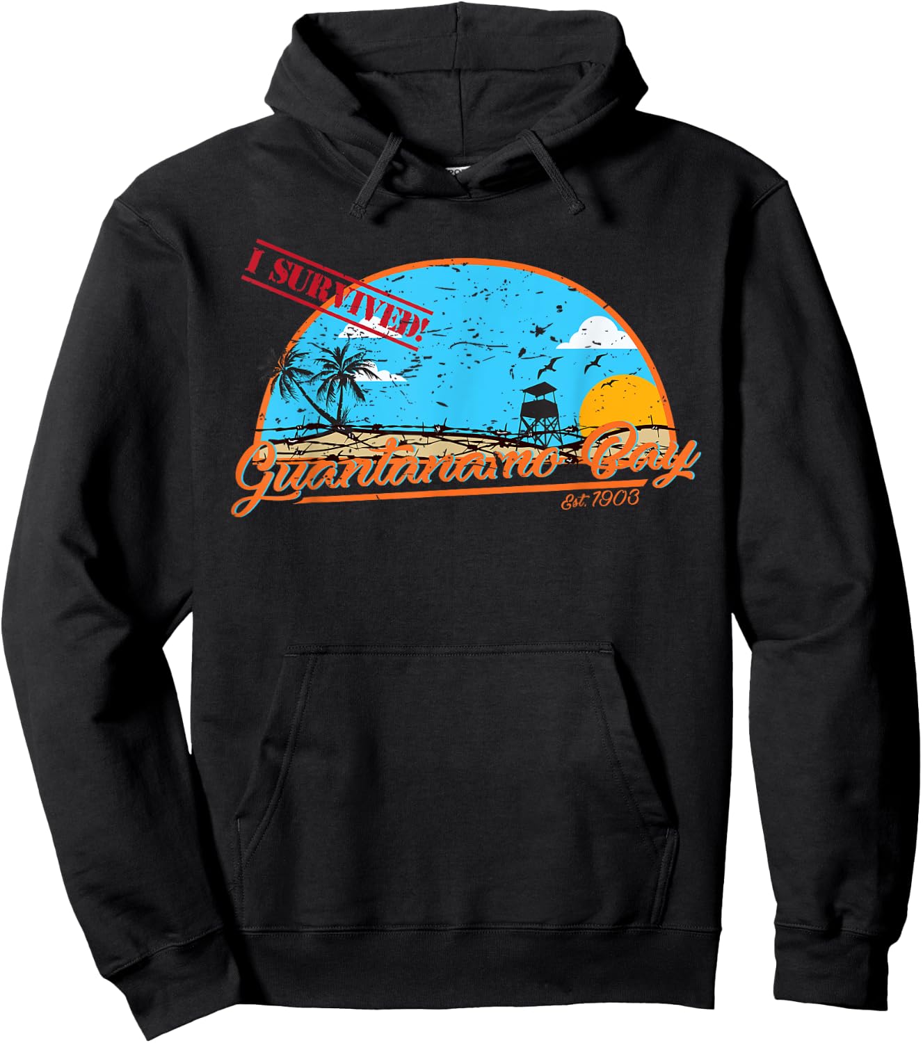 I Survived - Guantanamo Bay Hoodie - Hoodie | Black