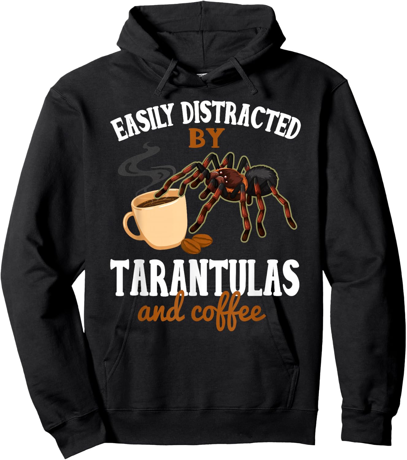 Tarantula Shirt Funny Coffee Lover Pet Tarantula Lover Hoodie - Hoodie | Black