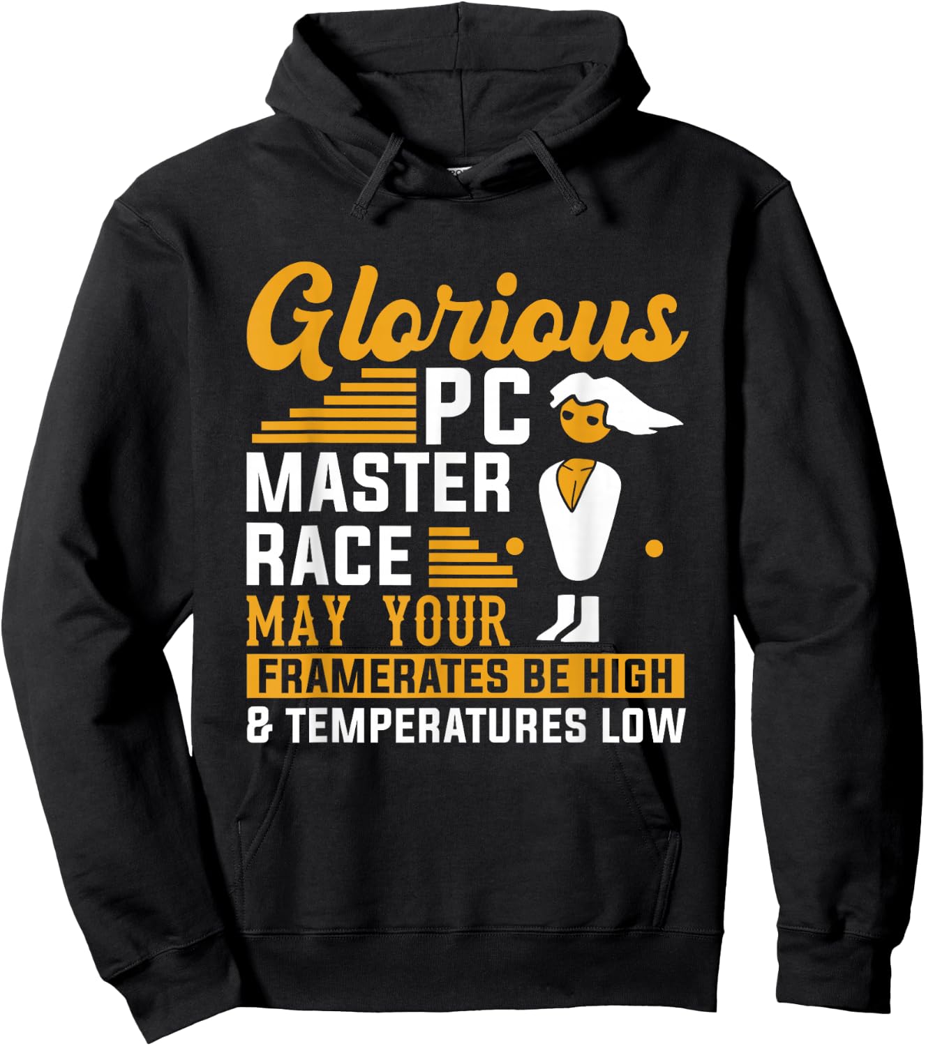 PC Computer Master Race CPU Framerate High Gaming Gift Gamer Hoodie - Hoodie | Black