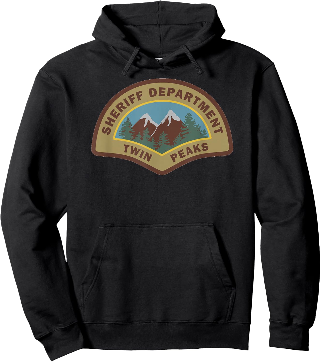 Twin Peaks - Sheriff Department Hoodie - Hoodie | Black