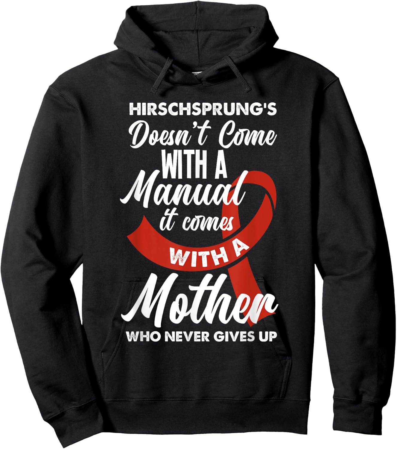 Hirschsprung's Disease Mom Hirschsprung's Disease Awareness Hoodie - Hoodie | Black