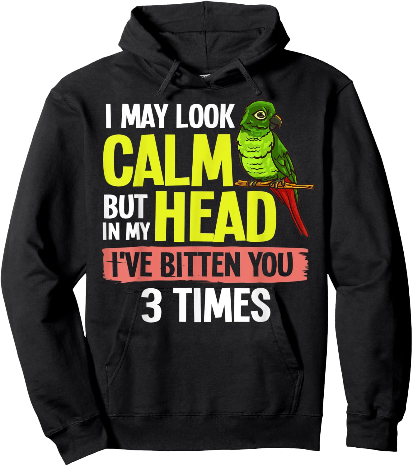 Green Cheeked Conure Cheek Bird Hoodie - Hoodie | Black