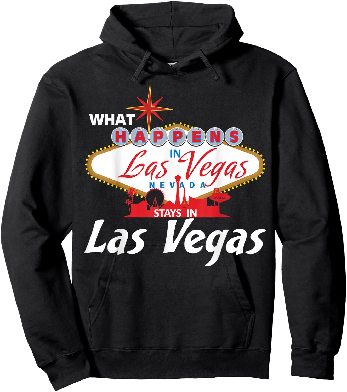 New LAS VEGAS Love T shirt for Holidays in Vegas Hoodie - Hoodie | Black