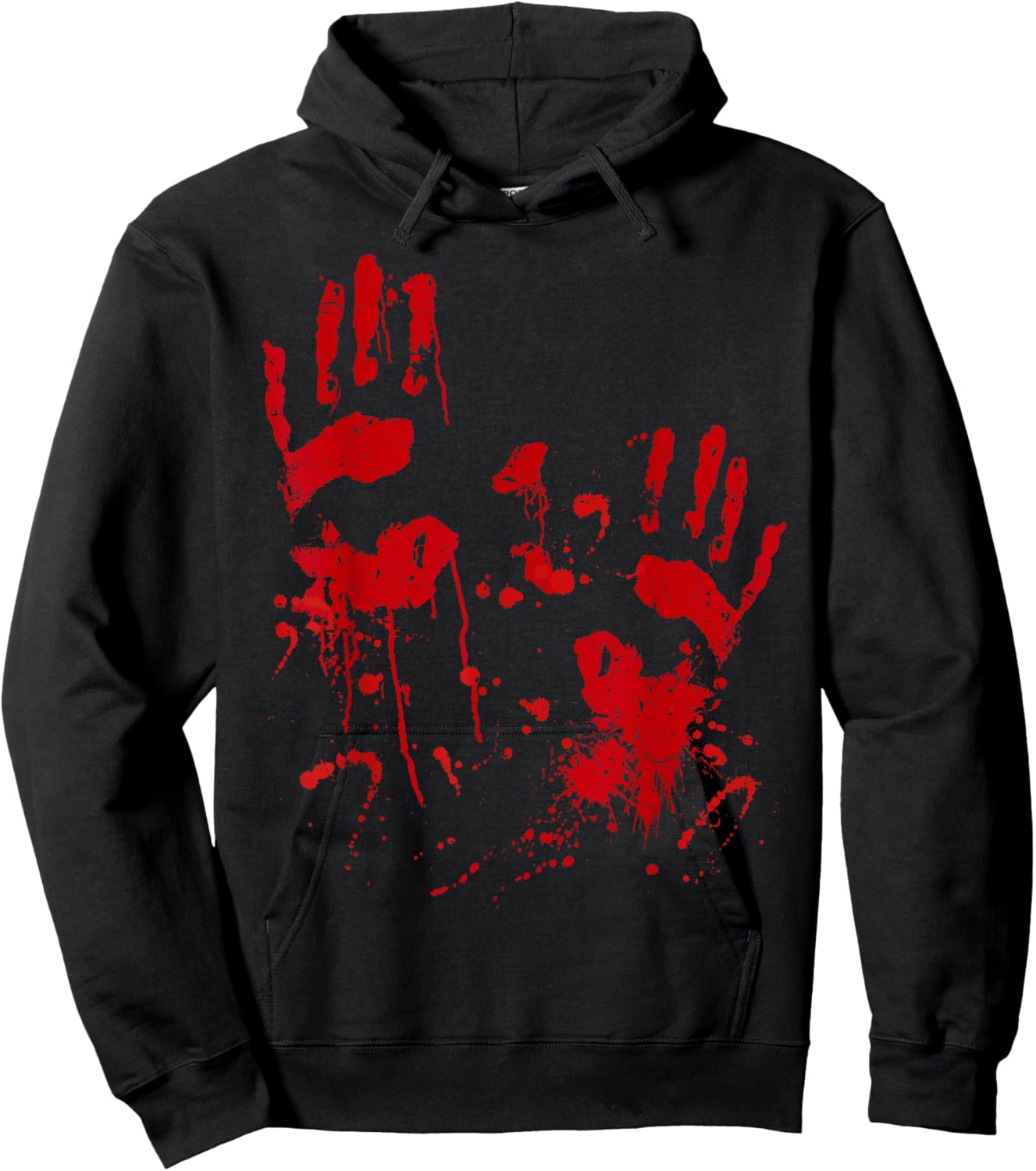 Halloween costume | bloody handprints handprint with blood Hoodie - Hoodie | Black