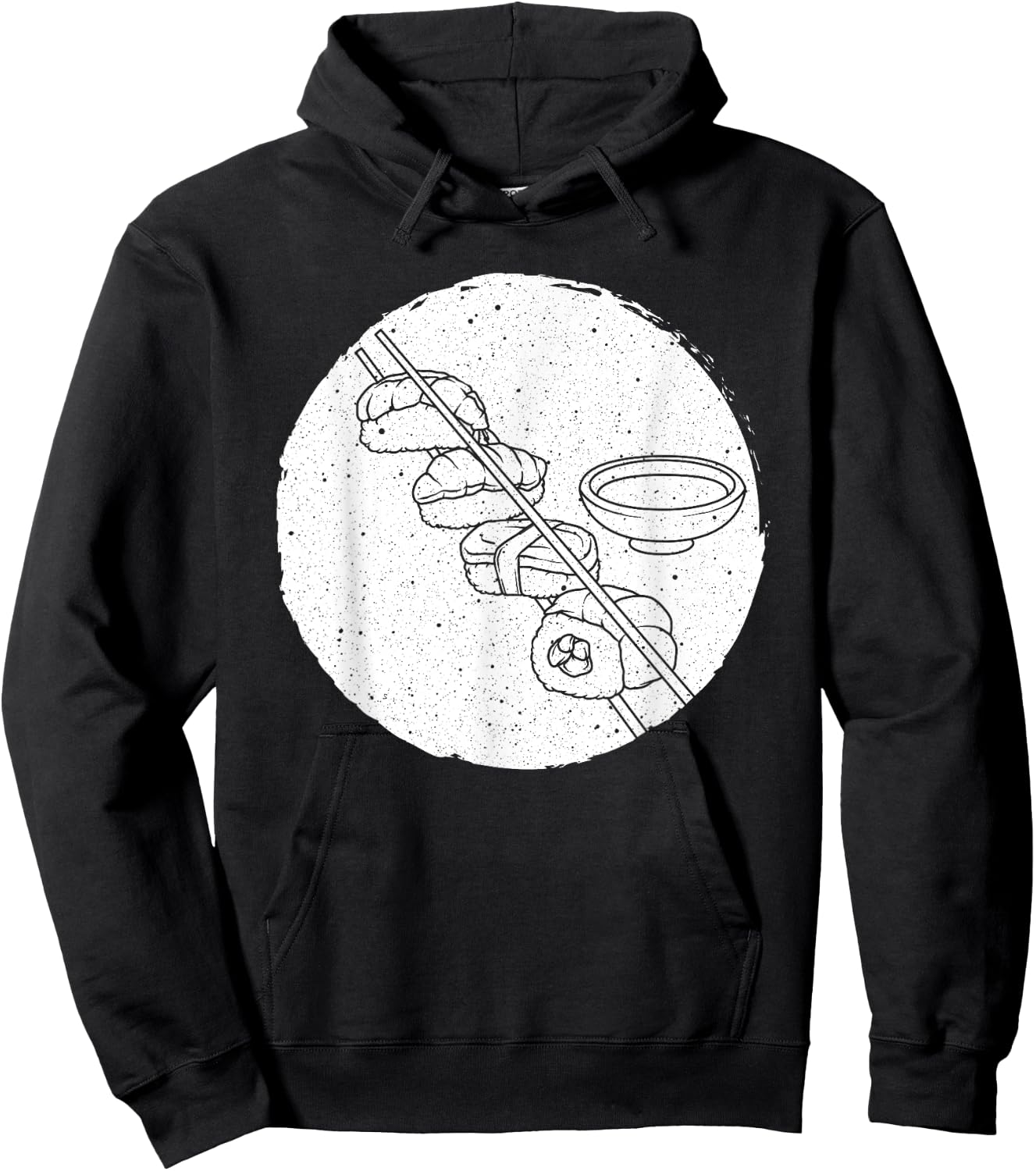 Funny Sushi Art Women Sushi Lover Japan Restaurant Hoodie - Hoodie | Black