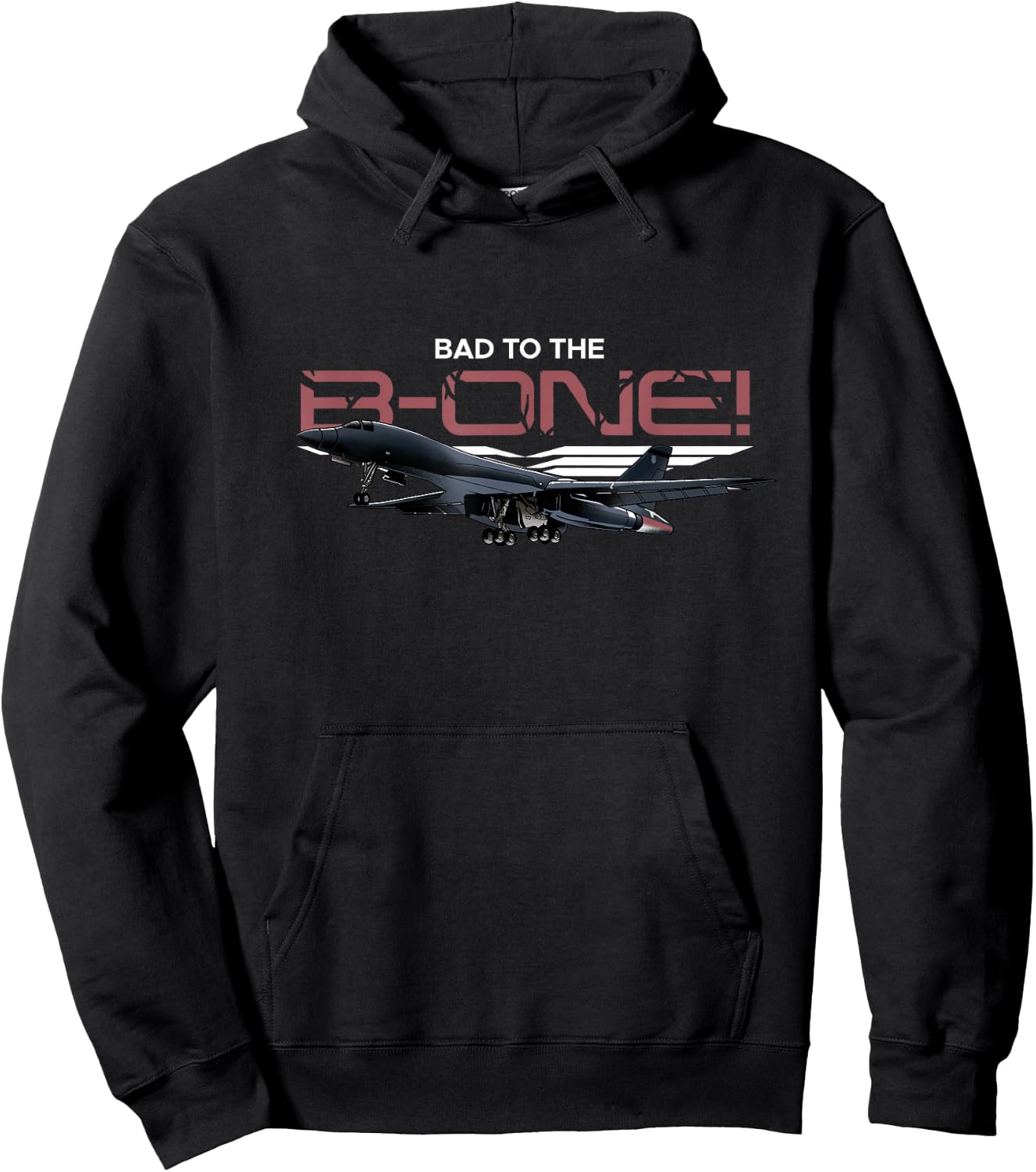 B1 Lancer Military Jet Bomber Airplane Hoodie - Hoodie | Black