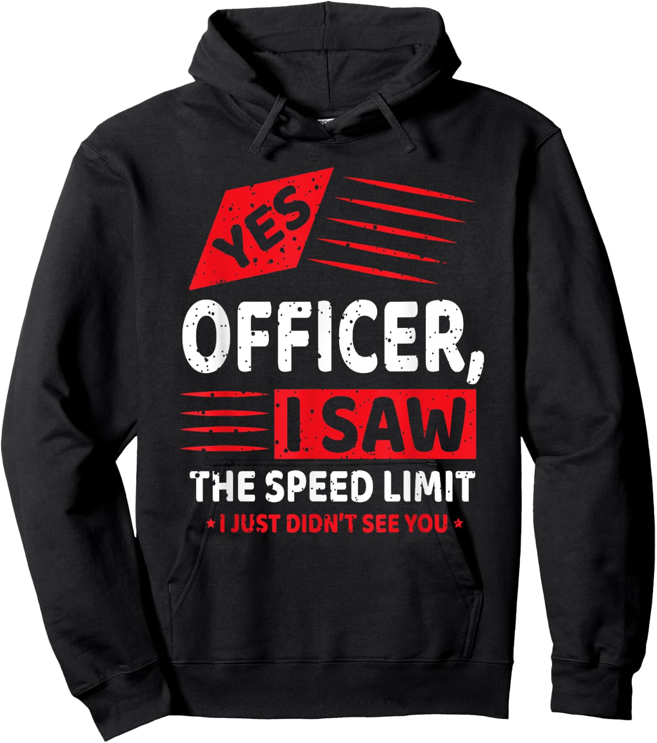 Funny Yes Officer Muscle Car Speedlimit Gears Mechanic Hoodie - Hoodie | Black