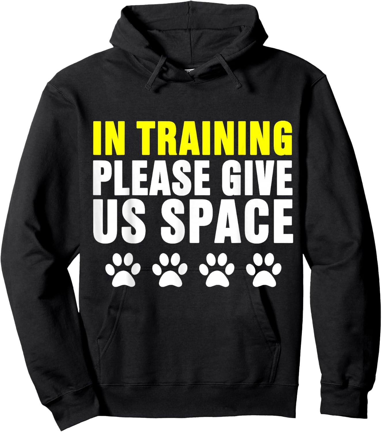 in Training Please Give Us Space Dog Reactive Dog Trainers Hoodie - Hoodie | Black
