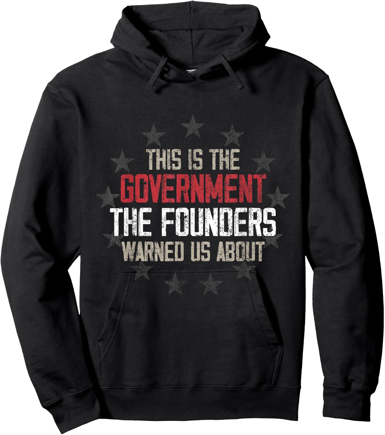 This is the government our founders warned us about Hoodie - Hoodie | Black