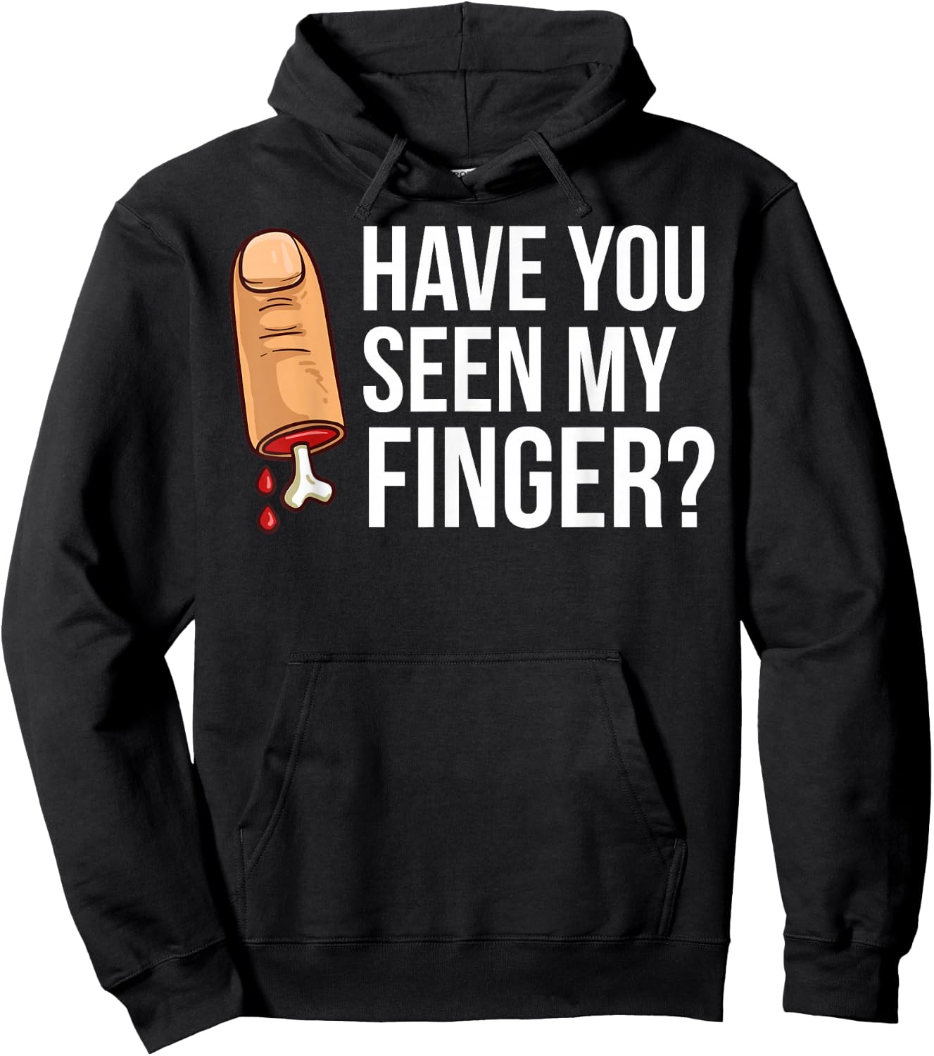 Missing Finger Prosthetic Amputation Recovery Hoodie - Hoodie | Black