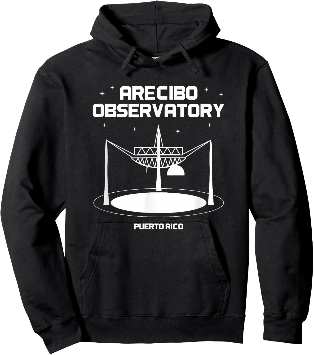 Radio Telescope Puerto Rico Arecibo Observatory Hoodie - Hoodie | Black