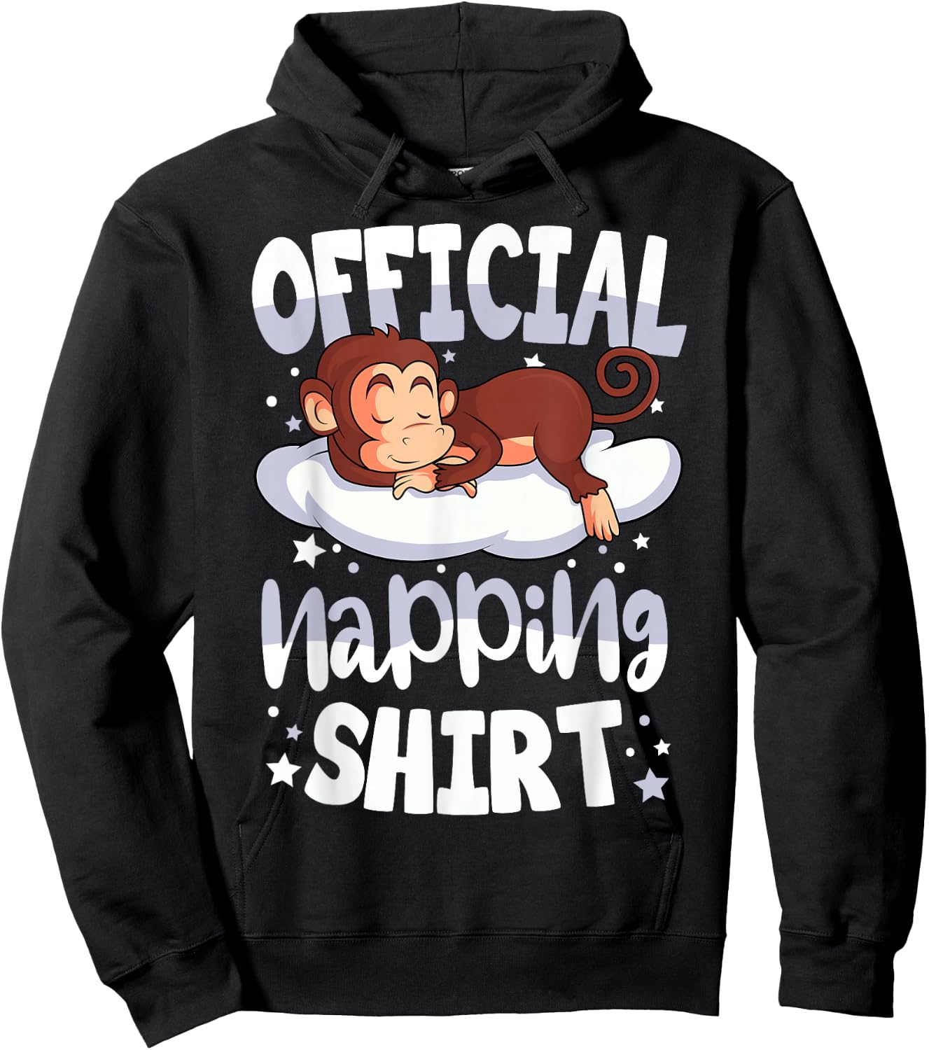 Sleeping Monkey Official Napping Hoodie - Hoodie | Black