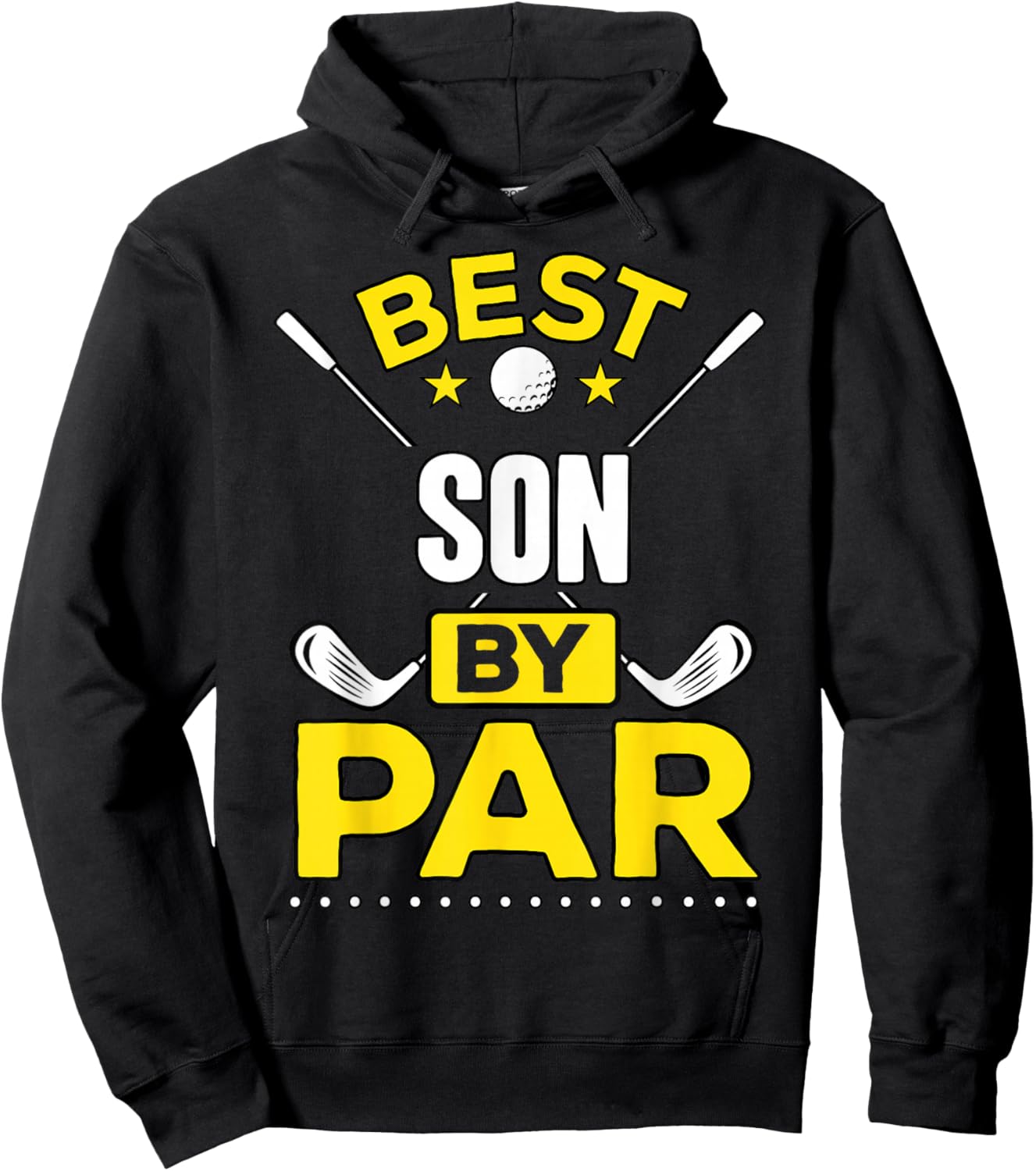 Best Son By Par Golf Son Gift Hoodie - Hoodie | Black