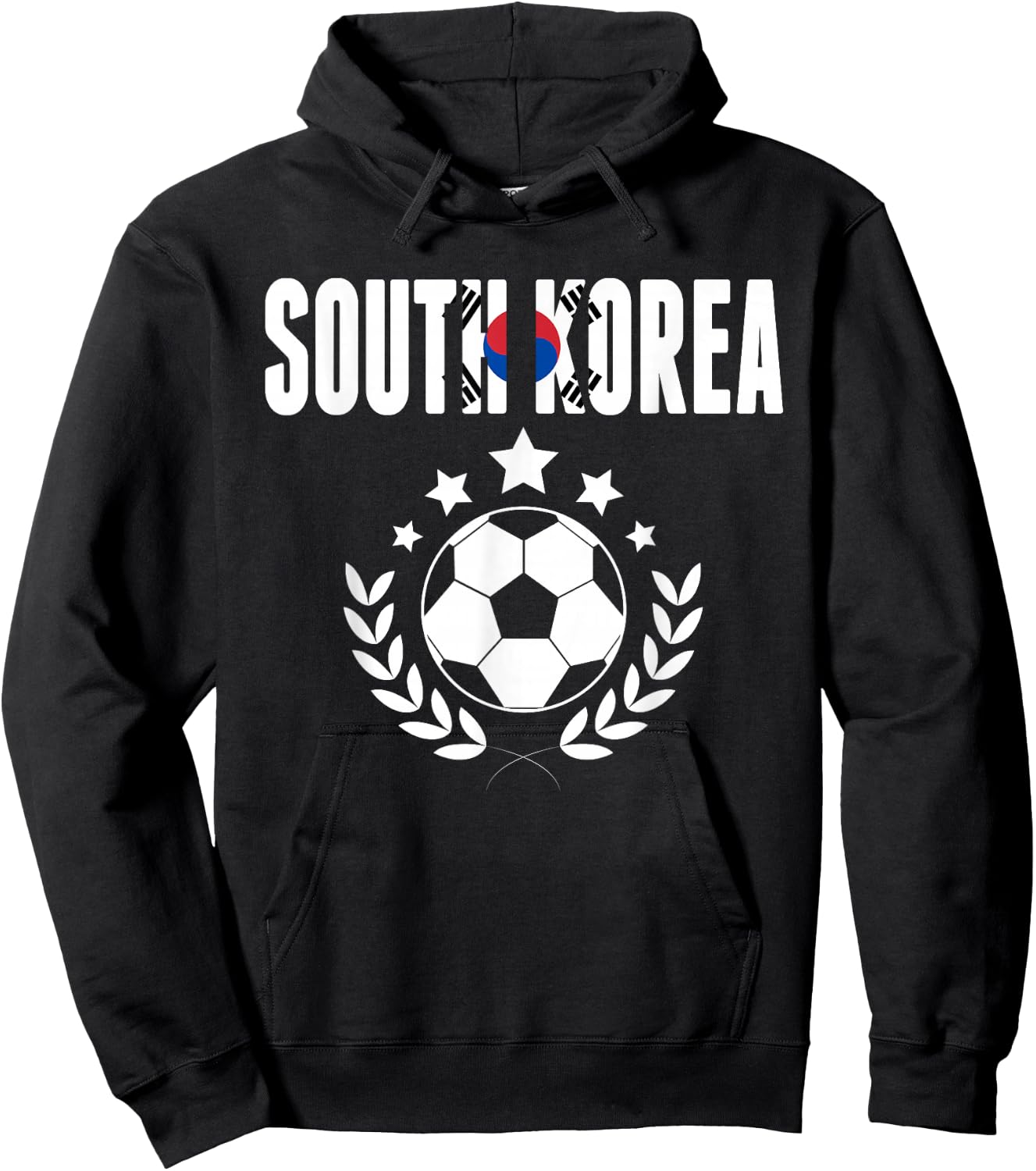 South Korea Soccer Fans Jersey - Korean Flag Football Lovers Hoodie - Hoodie | Black