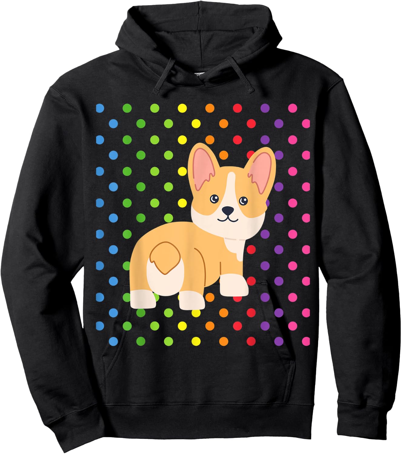 CUTE CORGI Gifts Kawaii Corgi Chibi Corgi Stuff For Girls Hoodie - Hoodie | Black