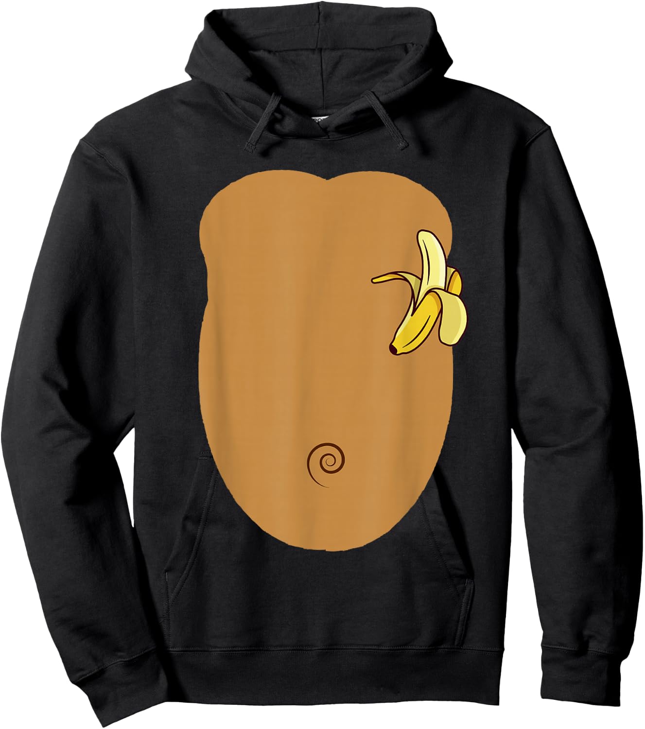 Monkey Costume For Kids MONKEY Halloween Costume Gorilla Hoodie - Hoodie | Black