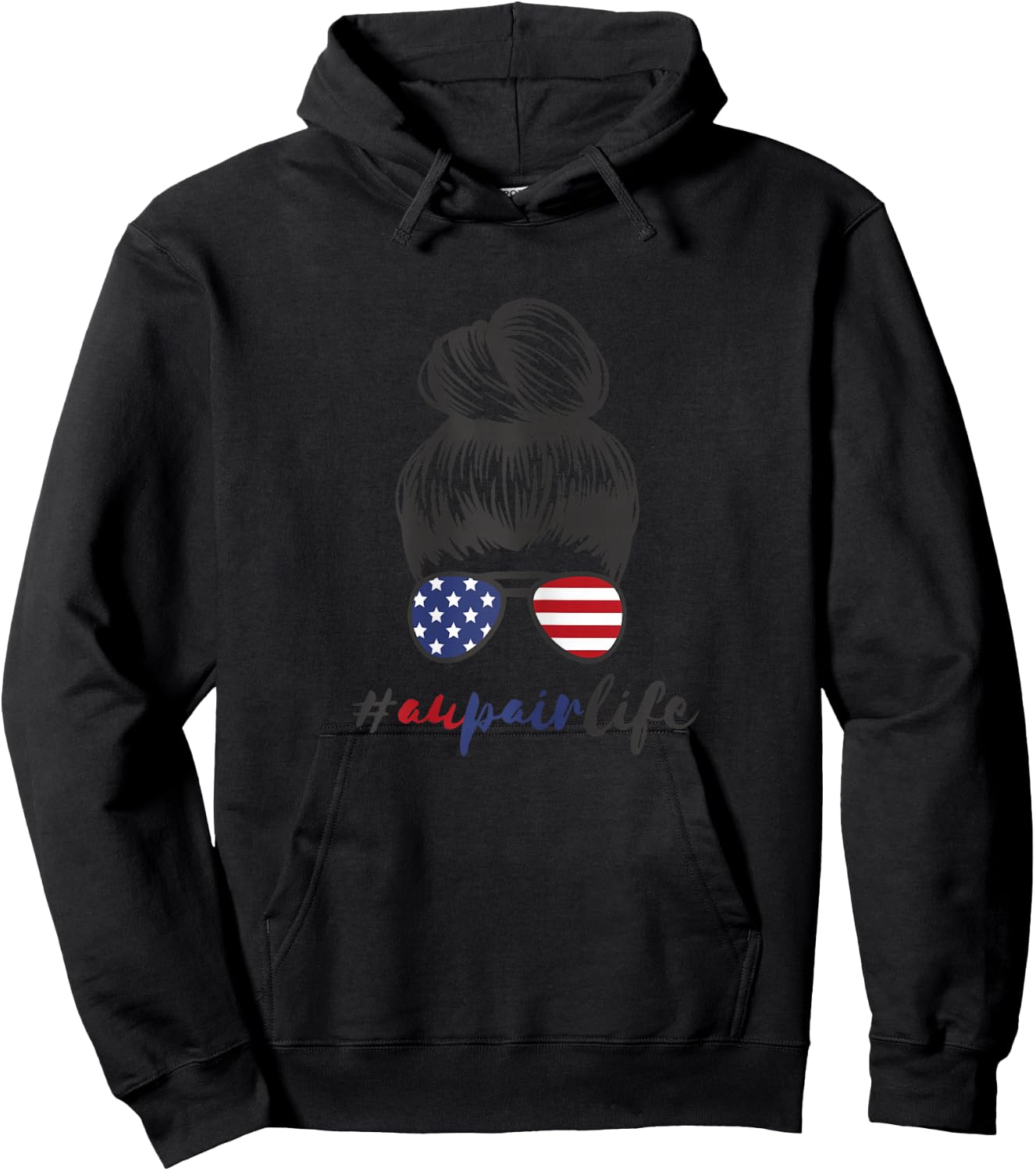 Au Pair America USA Foreign Year #Aupairlife Girls Aupair Hoodie - Hoodie | Black