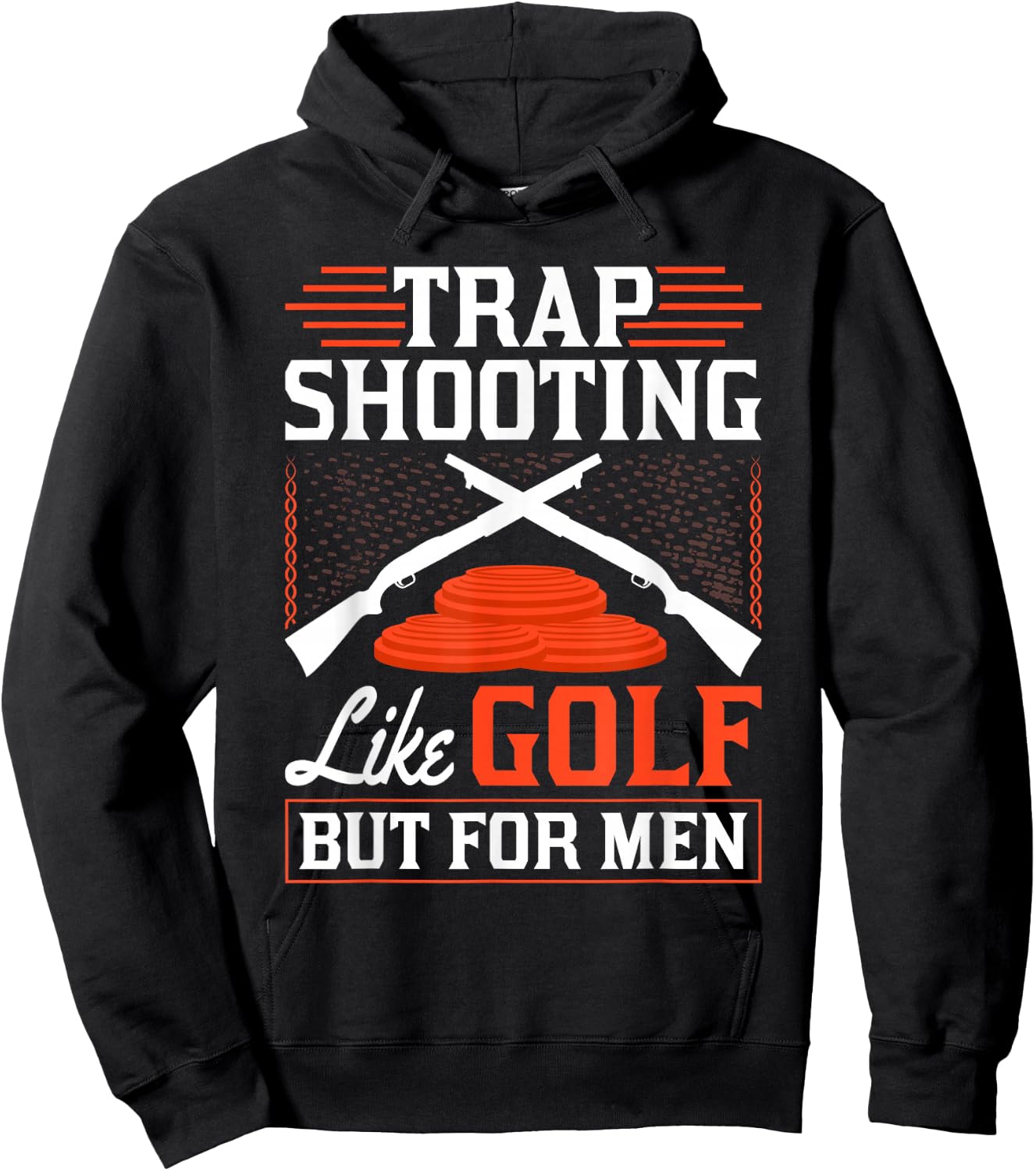 Clay Pigeons Shooting, Skeet Clay Shooting Hoodie - Hoodie | Black