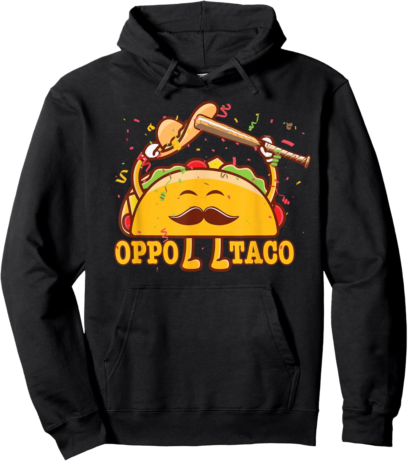 Oppo Taco Mexican Baseball Softball Home Run Dinger Hoodie - Hoodie | Black