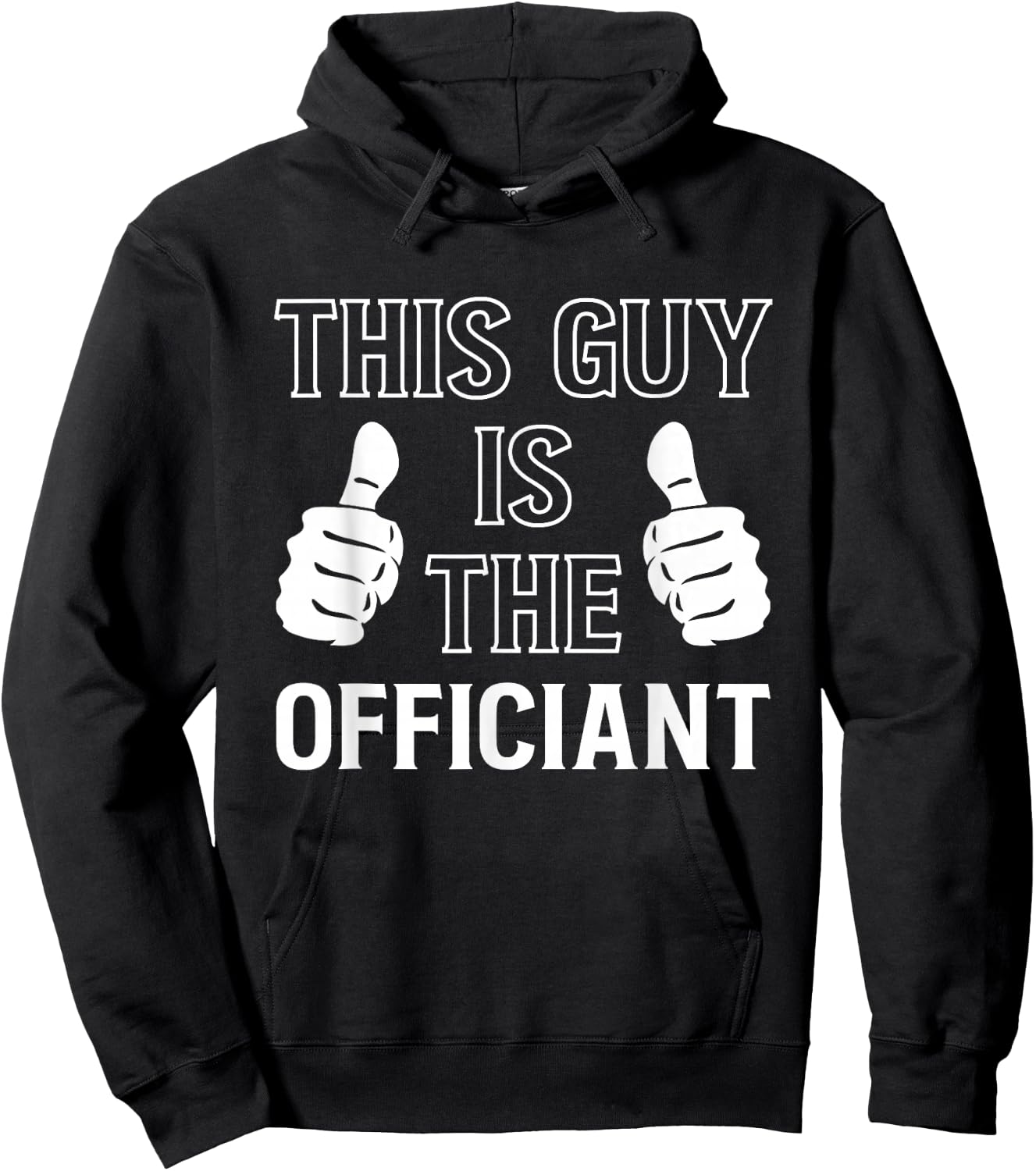 This Guy Is The Officiant Hoodie - Hoodie | Black