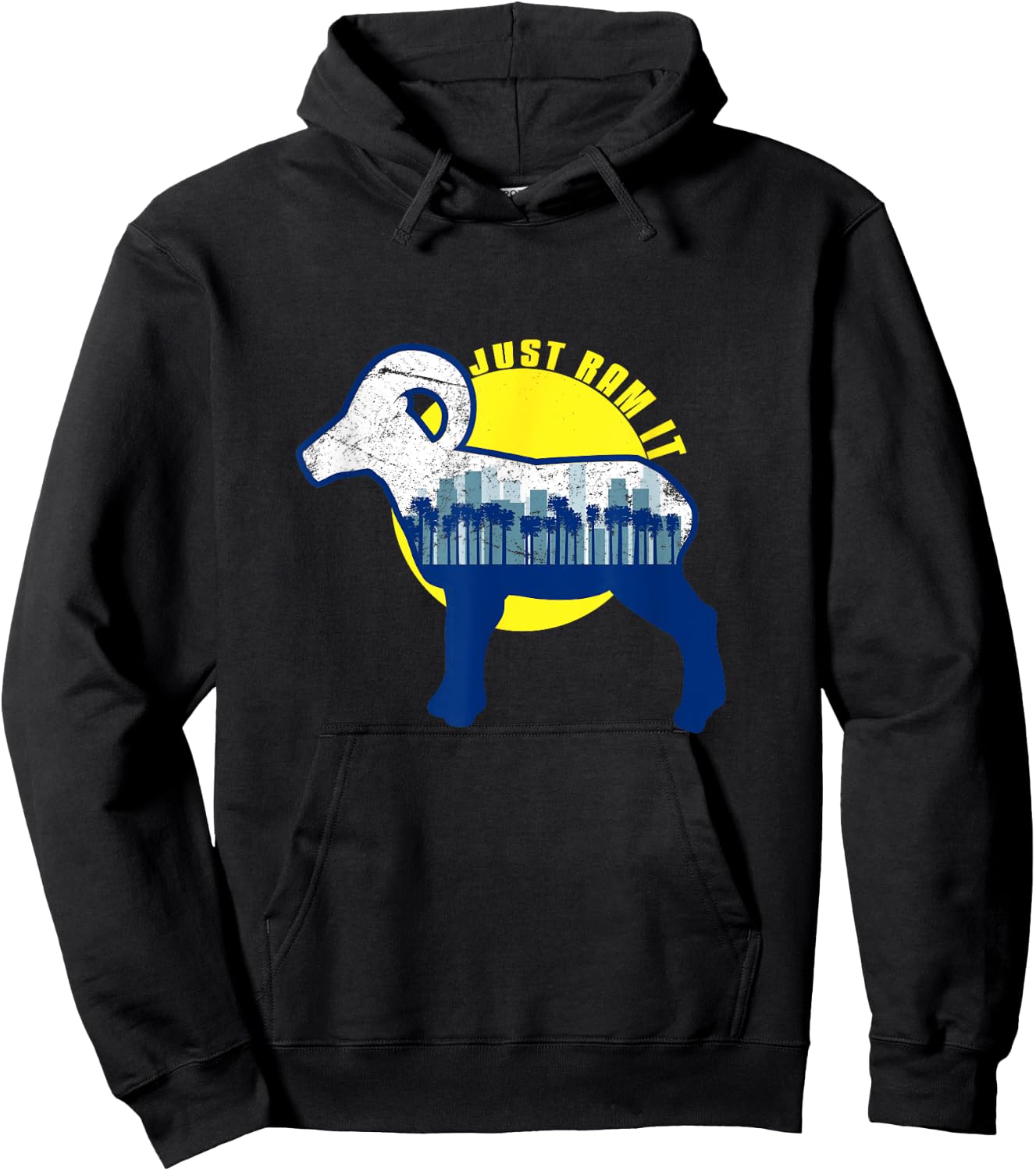 Just Ram it - Funny Rams Scenic Hoodie - Hoodie | Black