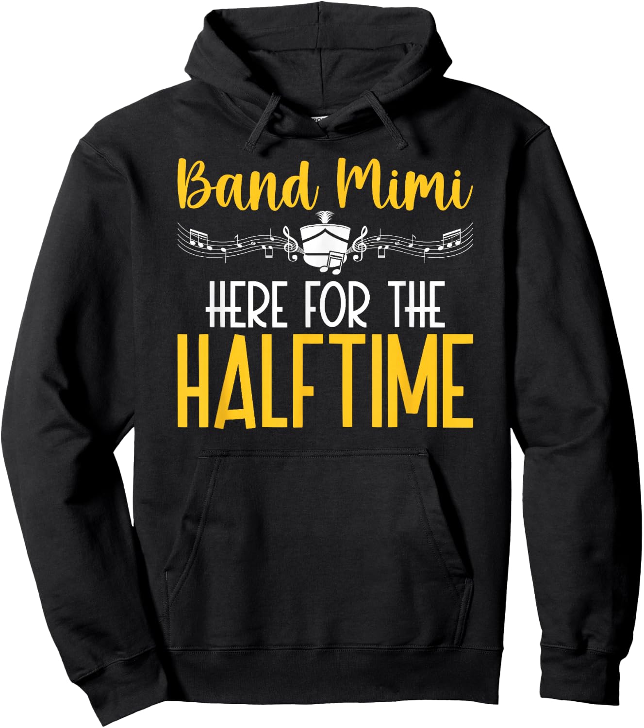 Band Mimi Funny Marching Band Mimi Grandma Hoodie - Hoodie | Black