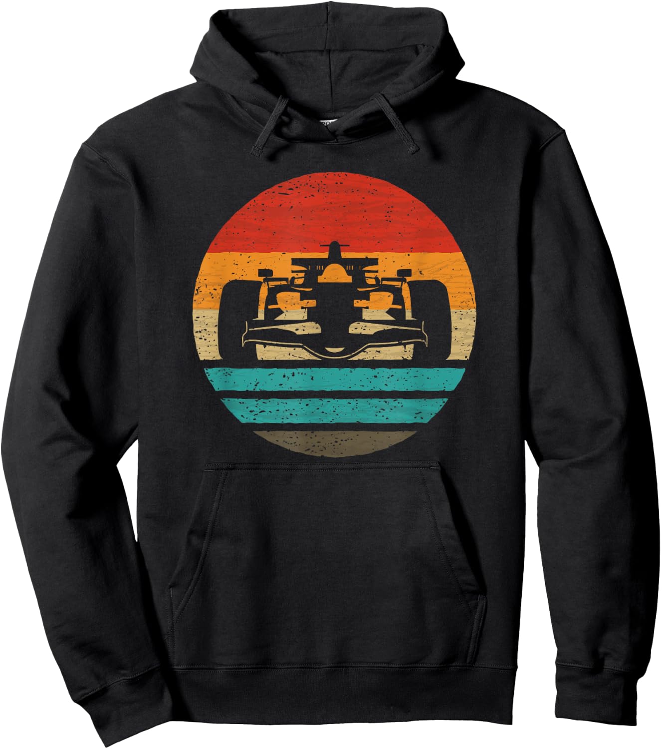 Racing Car Retro Style Vintage Hoodie - Hoodie | Black