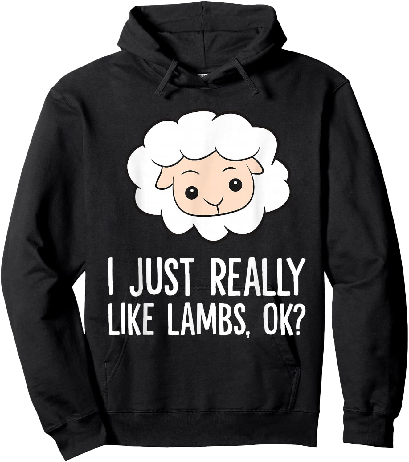 Lamb Sheep Farmer I Just Really Like Lambs Hoodie - Hoodie | Black