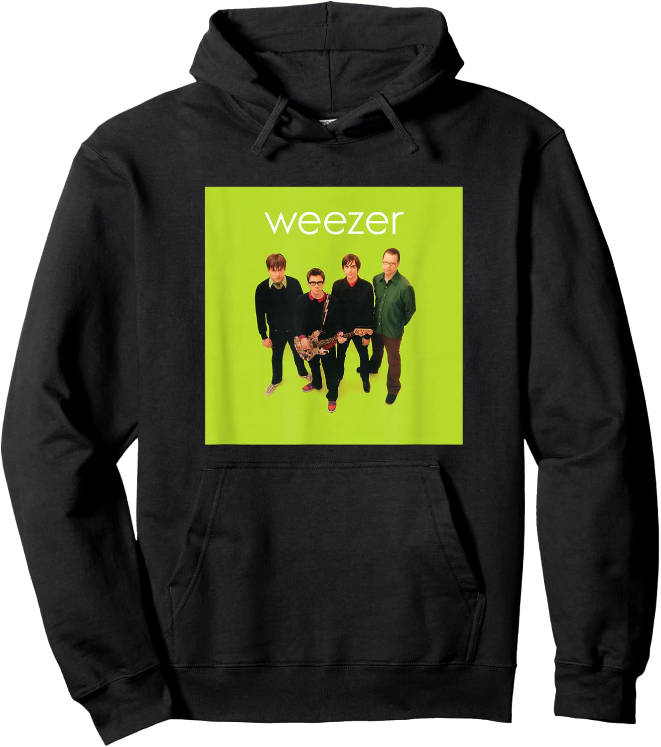 Weezer - Green Album Cover Hoodie - Hoodie | Black