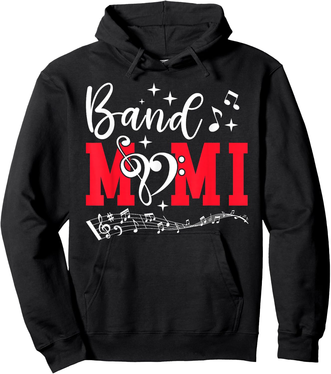 Band Mimi Marching Band Mimi Grandma Hoodie - Hoodie | Black