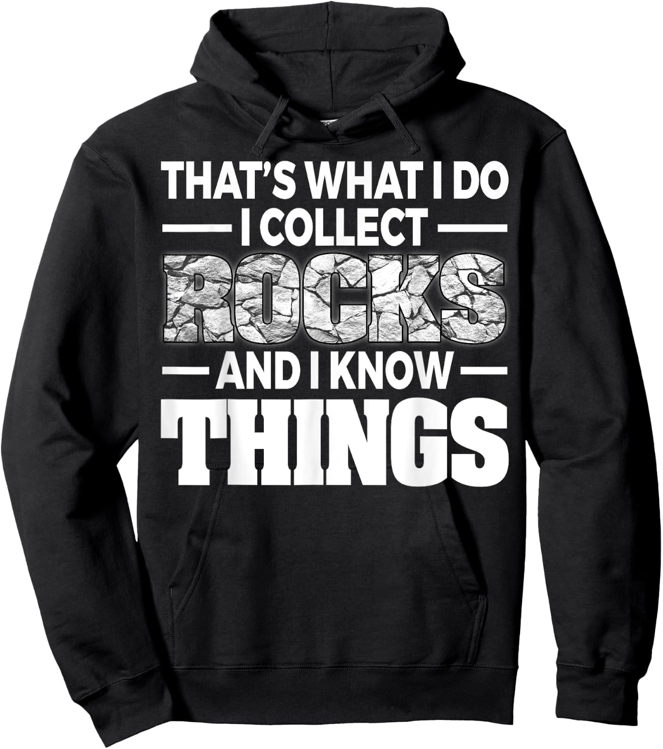Funny Rock Collecting Gift Rockhound Men Women Geology Lover Hoodie - Hoodie | Black