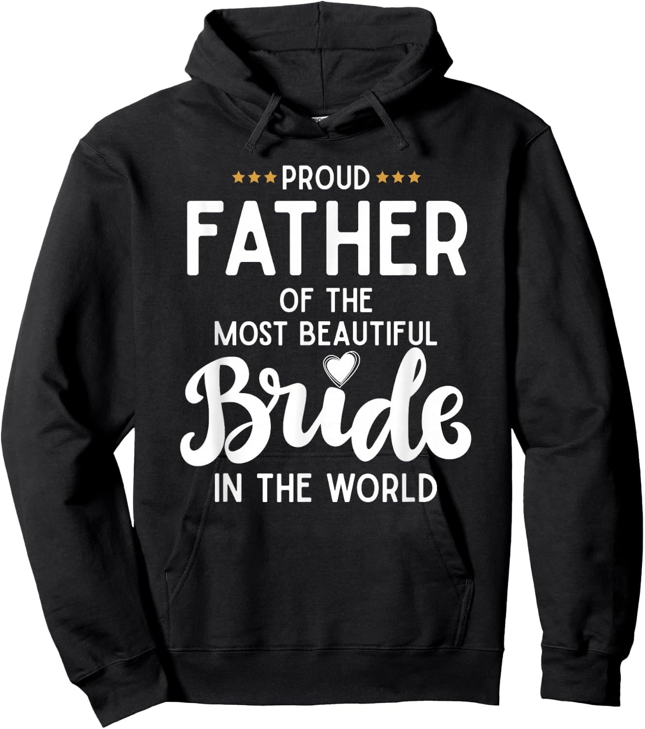 Father of The Beautiful Bride Bridal Wedding Gifts for Dad Hoodie - Hoodie | Black