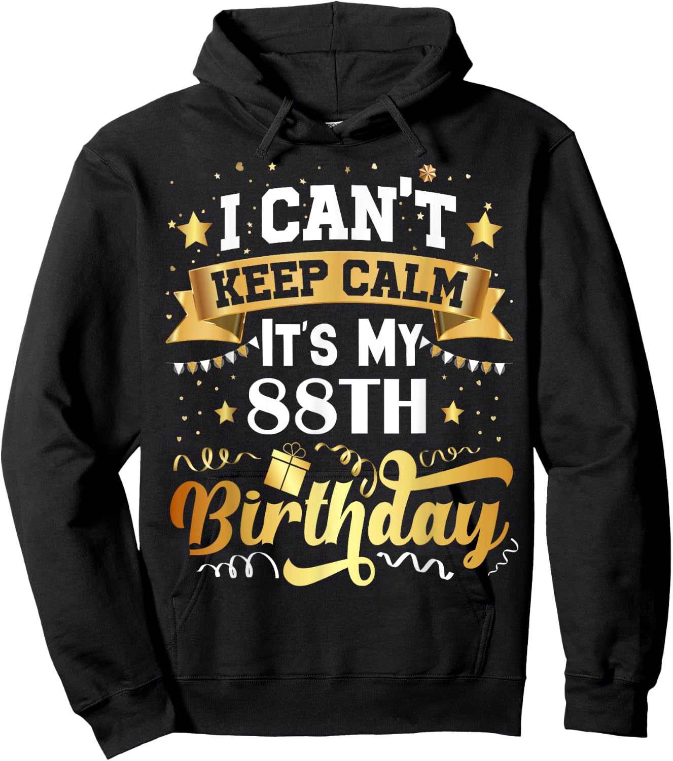 88 Year Old Birthday Party Gift 88th Birthday Hoodie - Hoodie | Black