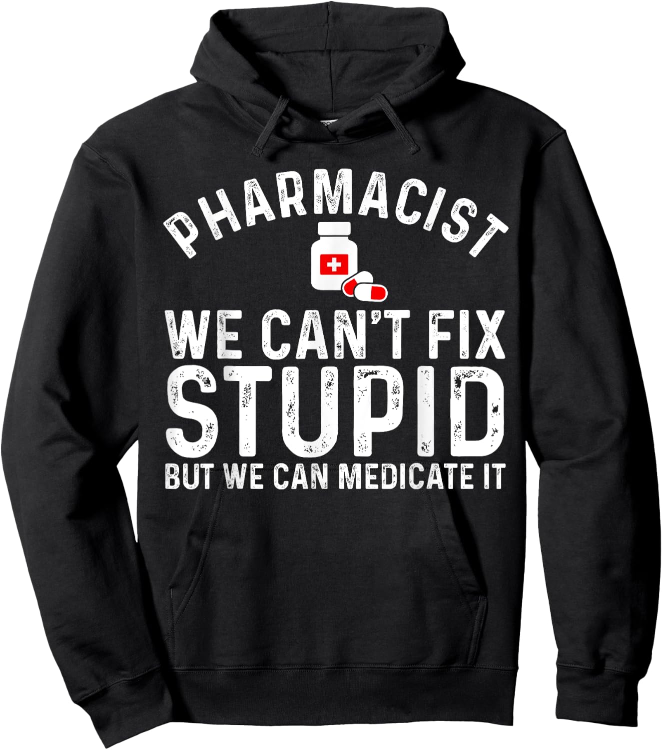 Funny Pharmacy Design For Pharmacist Men Women Pharmacy Tech Hoodie - Hoodie | Black
